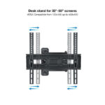 Tooq Supporto a parete per schermi da 32-55" Rotante/Inclinabile - Colore Nero - immagine 2