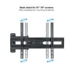 Tooq Supporto a parete per schermi da 37-70" Rotante/Inclinabile - Colore Nero - immagine 2