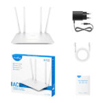 Cudy WR1200 Smart Router WiFi AC1200 Dual Band - 1 porta Wan 100/10 Mbps e 4 porte Lan 100/10 Mbps - 4 antenne esterne - immagine 5