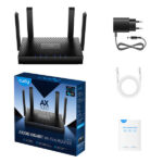 Cudy WR3000 Smart Router WiFi 6 AX3000 Dual Band - 1 porta Wan 1000/100/10 Mbps e 3 porte Lan 1000/100/10 Mbps - 4 antenne esterne - immagine 3
