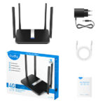 Cudy LT500 Router WiFi AC1200 4G LTE Dual Band - 1 porta Wan 10/100Mbps e 3 porte Lan 10/100Mbps - 4 antenne esterne - immagine 4