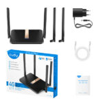 Cudy LT500D Router WiFi AC1200 4G LTE Dual Band - 1 porta Wan 10/100Mbps e 3 porte Lan 10/100Mbps - 2 antenne WiFi e 2 antenne LTE - immagine 4