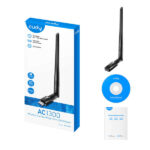 Cudy WU1400 Adattatore di rete USB 3.0 AC1300 Wi-Fi dual band - Fino a 867 Mbps a 5 GHz - Antenna ad alto guadagno - immagine 2