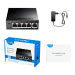 Cudy GS105 Switch 5 porte Gigabit adattabili 10/100/1000 Mbps - immagine 4