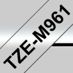 Brother TZeM961 Nastro laminato metallico originale per etichette - Testo nero su sfondo argento opaco - Larghezza 36 mm x 8 metri - immagine 3