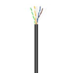 Aisens Cavo di rete esterno impermeabile RJ45 Cat.6 UTP rigido CCA AWG23 - 100 m - Colore nero - immagine 2