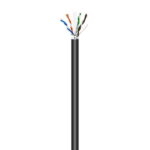 Aisens Cavo di rete esterno impermeabile RJ45 Cat.6 Ftp Rigido Awg24 - 305 m - Colore nero - immagine 2