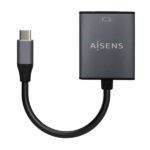 Aisens Convertitore in alluminio da USB-C a VGA - USB-C/M-Hdb15/H - 15 cm - Colore grigio - immagine 2