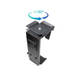 Tooq Supporto da scrivania/parete per CPU - Peso massimo 10 kg - Angolo di rotazione 180º - Colore nero - immagine 4