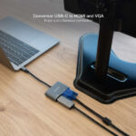 Nanocavo convertitore da USB-C a HDMI 4K e VGA - Colore grigio - immagine 3