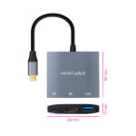 USB3.0 e USB-C PD - Colore grigio