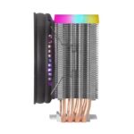 Mars Gaming MCPU44 Doppia ventola CPU da 110 mm con dissipatore a 4 heatpipe - Illuminazione ARGB - Velocità massima 1600 giri/min - Colore nero - immagine 4