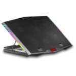Mars Gaming MNBC5 Base di raffreddamento per laptop fino a 19" - 6 ventole - 7 posizioni di inclinazione - Illuminazione ARGB dinamica - Base per smartphone - Griglia in alluminio - 2 porte USB 2.0 - immagine 2