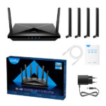 Cudy P5 Router 5G SA/NSA AX3000 Wi-Fi 6 CPE Dual Band - 4 porte LAN 1000/100/10 Mbps - 6 antenne esterne - immagine 3