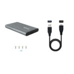Tooq Custodia esterna HDD/SSD 2,5" USB 3.0/3.1 Gen 1 - SATA I, II e III - Cavo USB3.0 tipo Micro-B a USB3.0 tipo A - immagine 4