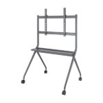 Aisens Supporto da pavimento Pro per schermi interattivi/TV da 50 a 86" - Vassoio multiuso - Peso max. 120 kg - Colore nero - immagine 2