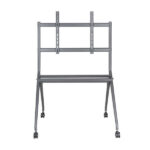 Aisens Supporto da pavimento Pro per schermi interattivi/TV da 50 a 86" - Vassoio multiuso - Peso max. 120 kg - Colore nero - immagine 3