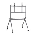 Aisens Supporto da pavimento Pro per schermi interattivi/TV da 50 a 86" - Vassoio multiuso - Peso max. 120 kg - Colore nero - immagine 5