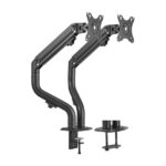 Aisens Supporto da tavolo ECO con contrappeso girevole e inclinabile per monitor/TV 8 kg (3 perni - 2 bracci) da 17-32 - Colore nero - immagine 4