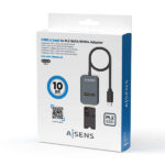 Aisens USB-C Dock M.2 (NGFF) Asuc-M2D012-Gr SATA/NVME a USB3.1 GEN2 - Colore grigio - immagine 5