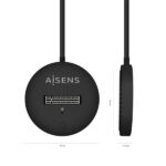 Aisens USB-C Dock M.2 (NGFF) Asuc-M2D013-Bk SATA/NVME a USB3.1 GEN2 - Colore nero - immagine 3