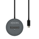 Aisens USB-C Dock M.2 (NGFF) Asuc-M2D014-Gr SATA/NVME a USB3.1 GEN2 - Colore grigio - immagine 2