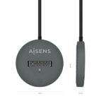 Aisens USB-C Dock M.2 (NGFF) Asuc-M2D014-Gr SATA/NVME a USB3.1 GEN2 - Colore grigio - immagine 3