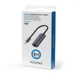 Aisens Convertitore USB3.1 GEN1 da USB-C a Ethernet Gigabit 10/100/1000 Mbps - 15 cm - Colore grigio - immagine 4