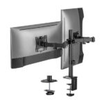 Aisens Supporto da tavolo ECO girevole e inclinabile per monitor/TV 9 kg (3 perni - 2 bracci) da 17-32 - Colore nero - immagine 3