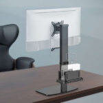 Aisens Supporto da tavolo ECO girevole e inclinabile per monitor/TV e mini PC 8 kg da 17-32 - Colore nero - immagine 5