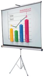 Nobo Schermo di proiezione con treppiede 1750x1325 mm - Flessibile 4:3 - Superficie bianca opaca - Portatile - Colore bianco - immagine 5
