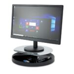 Kensington Smartfit Spin 2 Supporto girevole - Organizer girevole - Supporta monitor fino a 18 kg - Altezza regolabile - Colore grigio - immagine 2