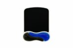 Tappetino per mouse Kensington con poggiapolsi Duo Gel - Canale di ventilazione - Combinazione di colori in due tonalità - Finitura facile da pulire - Blu/Nero - immagine 2