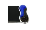 Tappetino per mouse Kensington con poggiapolsi Duo Gel - Canale di ventilazione - Combinazione di colori in due tonalità - Finitura facile da pulire - Blu/Nero - immagine 3