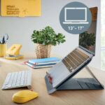 Leitz Ergo Cosy Supporto regolabile per laptop - Design ergonomico - Altezza regolabile - Colore grigio velluto - immagine 2