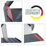 Leitz Ergo Cosy Supporto regolabile per laptop - Design ergonomico - Altezza regolabile - Colore grigio velluto - immagine 3