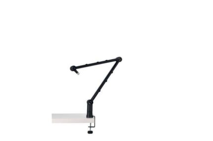 webcam e sistemi di illuminazione - Supporto versatile per accessori di videoconferenza - Ampie estensioni orizzontali e verticali - Colore nero