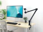 Kensington A1020 Braccio articolato per microfoni, webcam e sistemi di illuminazione - Supporto versatile per accessori di videoconferenza - Ampie estensioni orizzontali e verticali - Colore nero - immagine 5