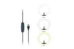 Kensington L1000 Anello luminoso bicolore per videoconferenze - Illuminazione perfetta - 96 LED - Controllo della luminosità - Senza spina - Supporto per webcam - Configurazione professionale - Conforme alla norma Mil-Std-810H - immagine 4