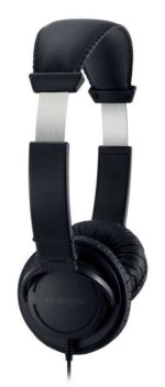 Cuffie Kensington Hi-Fi USB-C con microfono - Driver da 40 mm - Compatibili con tutti i dispositivi USB-C - Archetto imbottito regolabile - Microfono flessibile a braccio - Cuscinetti in schiuma rivestiti in similpelle - Colore nero - immagine 5
