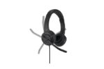 Kensington H1000 Cuffie con microfono USB-C - Archetto regolabile - Cuscinetti imbottiti - Comandi sul cavo - Cavo intrecciato da 1,80 m - Colore nero - immagine 4
