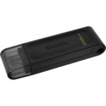 Kingston DataTraveler 70 Memoria USB-C 3.2 Gen 1 256GB - Con cappuccio - Colore nero (Pendrive)