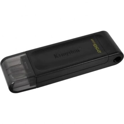 Kingston DataTraveler 70 Memoria USB-C 3.2 Gen 1 256GB - Con cappuccio - Colore nero (Pendrive)