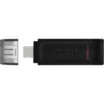 Kingston DataTraveler 70 Memoria USB-C 3.2 Gen 1 256GB - Con cappuccio - Colore nero (Pendrive) - immagine 3