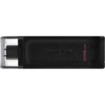 Kingston DataTraveler 70 Memoria USB-C 3.2 Gen 1 256GB - Con cappuccio - Colore nero (Pendrive) - immagine 4
