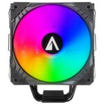 Abysm Gaming Snow IV ARGB Ventola CPU 120 mm con dissipatore 4 Heatpipes - Illuminazione ARGB - Velocità max. 1600 rpm - Colore nero - immagine 2