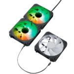 Abysm Gaming Arclight 2.0 ARGB Black Pacchetto da 3 ventole da 120 mm con illuminazione ARGB - Velocità massima 1500 giri/min - Collegamento in serie - immagine 2