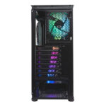 Unykach Glayze Case Tower ATX - Illuminazione ARGB - Lato in vetro temperato - USB-A 2.0/3.2 e audio - 1 ventola RGB da 120 mm installata - Colore nero - immagine 4