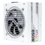 Unykach Atilius RGB White 650W Alimentatore 650W ATX 2.31 - Illuminazione RGB - Completamente modulare - PFC attivo - Ventola da 120 mm - immagine 3
