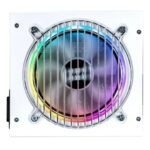 Unykach Atilius RGB White 650W Alimentatore 650W ATX 2.31 - Illuminazione RGB - Completamente modulare - PFC attivo - Ventola da 120 mm - immagine 4